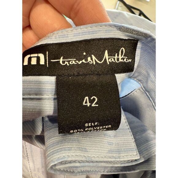 Travis Mathew Sz 42 Street Art Heather Bel Air Blue Eco Collection Shorts $89.95 - Picture 6 of 6